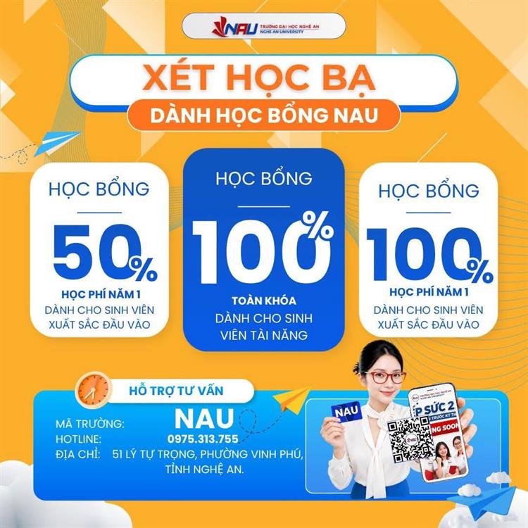 HỌC TẠI KHOA KINH TẾ – QUẢN TRỊ KINH DOANH, NHẬN CƠ HỘI HỌC BỔNG GIÁ TRỊ TỪ TRƯỜNG ĐẠI HỌC NGHỆ AN