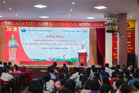 KHOA MẦM NON TRƯỜNG ĐẠI HỌC NGHỆ AN ĐỒNG HÀNH NÂNG CAO NĂNG LỰC QUẢN TRỊ CHO ĐỘI NGŨ CÁN BỘ QUẢN LÝ GIÁO DỤC TỈNH NGHỆ AN