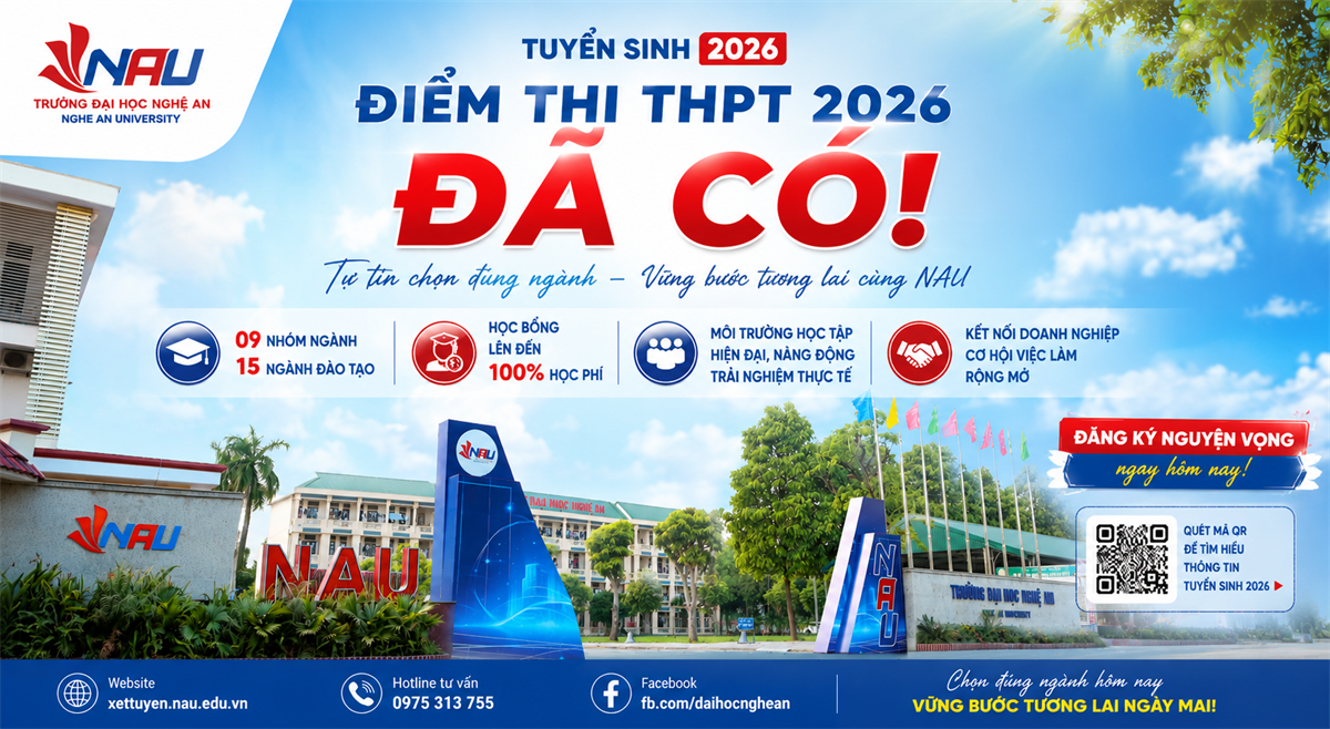 Đã biết điểm thi – Tự tin chọn đúng ngành, vững bước tương lai.