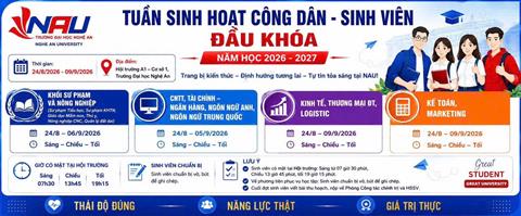 Lịch tuần Sinh hoạt Công dân – Sinh viên đầu khóa