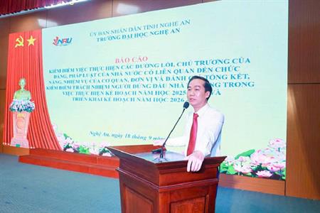 TRƯỜNG ĐẠI HỌC NGHỆ AN TỔ CHỨC THÀNH CÔNG HỘI NGHỊ VIÊN CHỨC, NGƯỜI LAO ĐỘNG VÀ TRIỂN KHAI NHIỆM VỤ NĂM HỌC 2026–2027