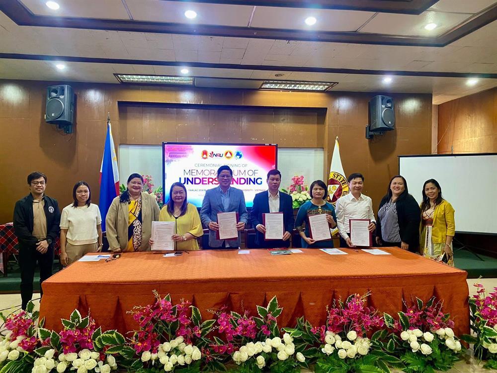 Trường Đại học Nghệ An ký kết Biên bản ghi nhớ hợp tác với Tarlac State University (TSU), Philippines