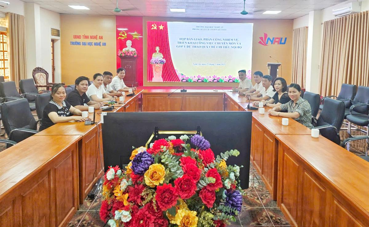 Phòng Quản lý Cơ sở vật chất triển khai phân công nhiệm vụ năm học 2024–2025 sau sáp nhập