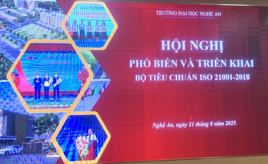 HỘI NGHỊ PHỔ BIẾN VÀ TRIỂN KHAI BỘ TIÊU CHUẨN ISO 21001:2018