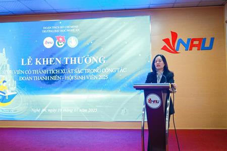 Lễ khen thưởng sinh viên có thành tích xuất sắc trong công tác Đoàn – Hội năm 2025