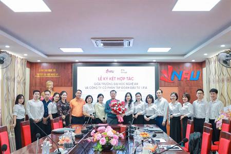 Trường Đại học Nghệ An ký kết hợp tác với Công ty cổ phần tập đoàn đầu tư I.P.A