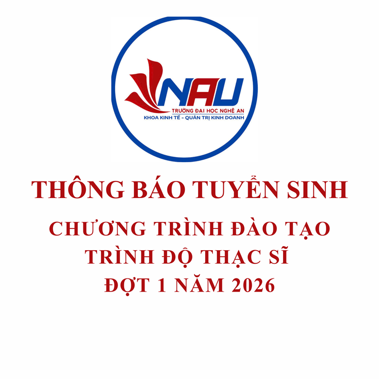 THÔNG BÁO TUYỂN SINH ĐÀO TẠO TRÌNH ĐỘ THẠC SĨ Đợt 1 – Năm 2026