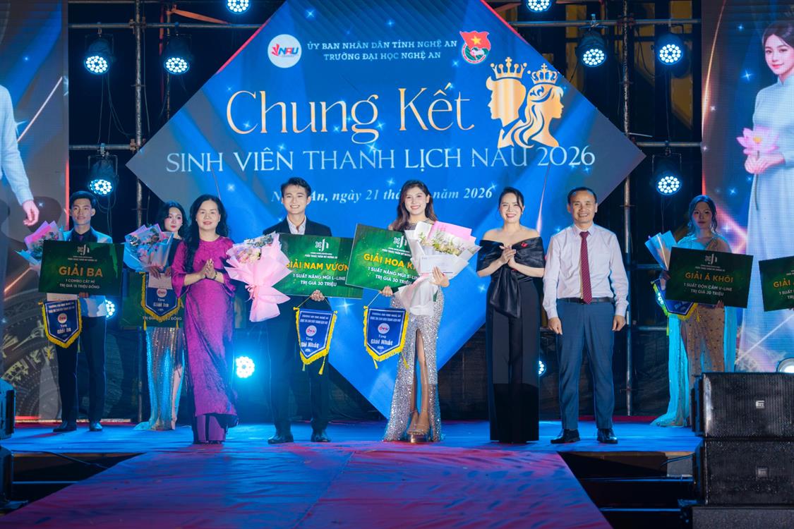 Đêm chung kết Cuộc thi “Sinh viên Thanh lịch NAU năm 2026”: Tỏa sáng bản lĩnh – Lan tỏa giá trị Sinh viên thời đại mới