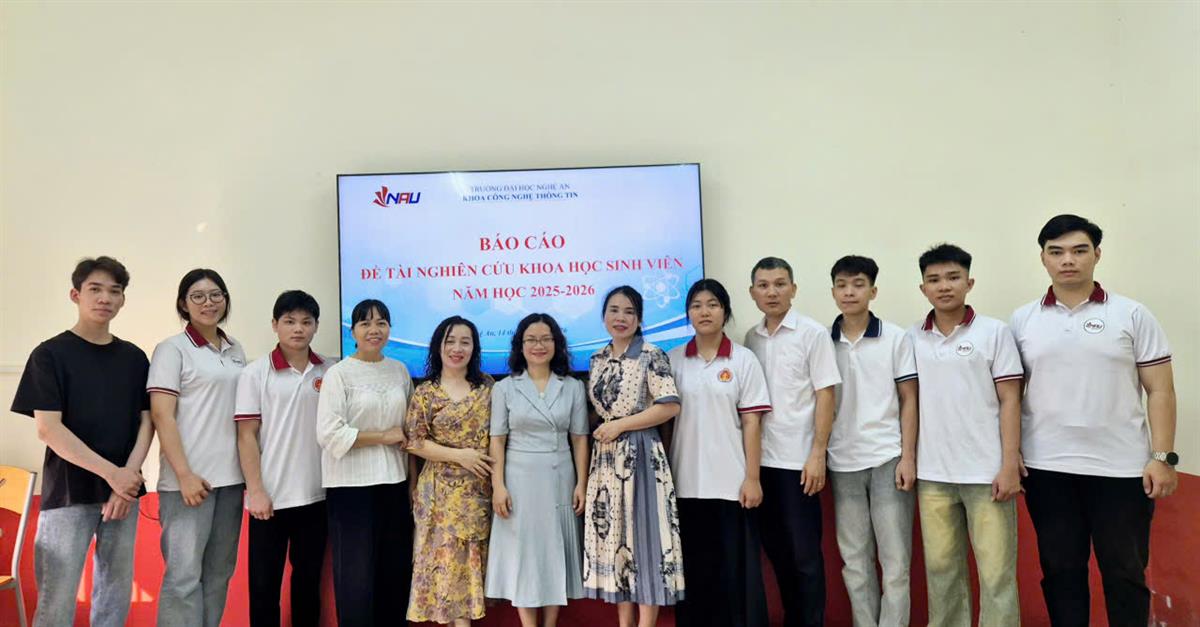 KHOA CNTT - ĐẠI HỌC NGHỆ AN: KHÉP LẠI KỲ THẨM ĐỊNH NCKH SINH VIÊN 2025-2026 VỚI NHỮNG DỰ ÁN MANG TÍNH ĐỘT PHÁ
